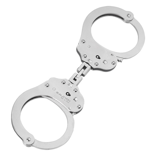 Alcyon - Stahlhandschellen Virola - Doppelte Verriegelung - Silber - 5230-X
