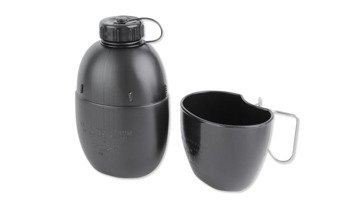 BCB - NATO Feldflasche - 900 ml - Schwarz - CR244B