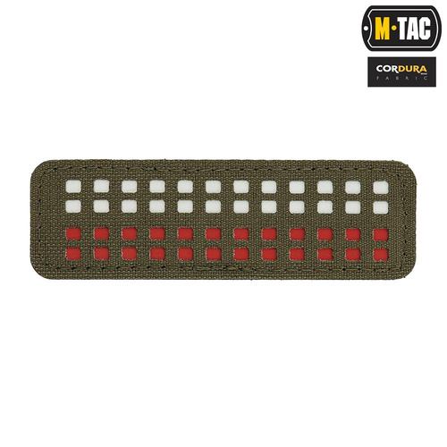 M-Tac - Aufnäher - Flagge von Polen 25x80 Fluoreszierend - Laserschnitt - Rot/Ranger Green/Biały - 51005123