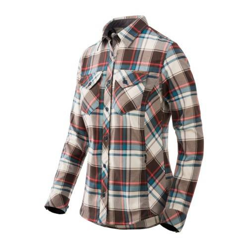 Helikon - Koszula damska Marigold - Foggy Meadow Plaid - KO-MWS-NS-PI