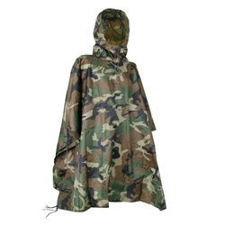 Mil-Tec - Ponczo przeciwdeszczowa US - RipStop - Woodland - 10630020