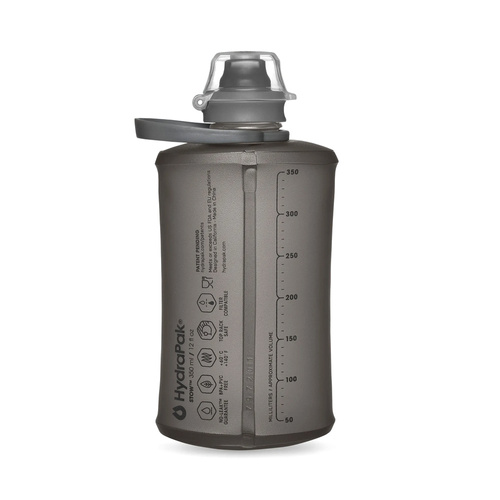 HydraPak - Miękka Butelka na wodę Stow - TPU - 350 ml - Mammoth Grey - GS340MD