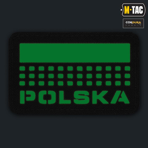 M-Tac - Naszywka Flaga Polska 50х80 - Laser Cut - Ranger Green / Fluo - 51007223