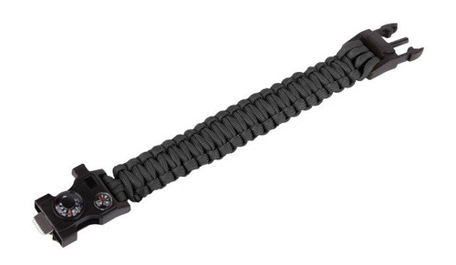 101 Inc. - Paracord Survival Armband - 9" - Black