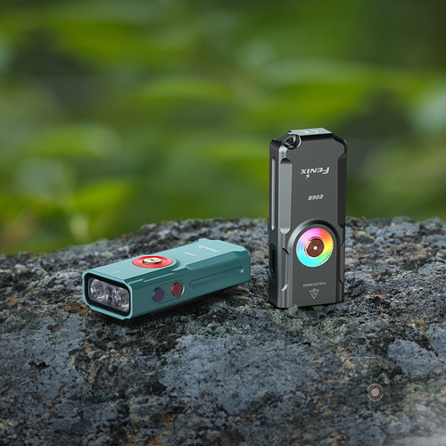 Fenix - Latarka brelok E06R - 700 lm - UV/Laser - USB-C - Magnes - Turquoise - E06R.14111