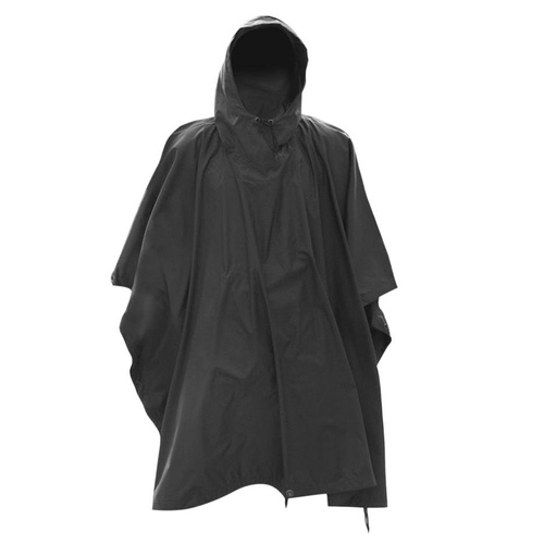 Mil-Tec - Ponczo przeciwdeszczowa US - RipStop - Czarny - 10630002