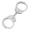 Alcyon - Kajdanki stalowe na łańcuszku typu Virola - Podwójnie ryglowane - Srebrny - 5230-X