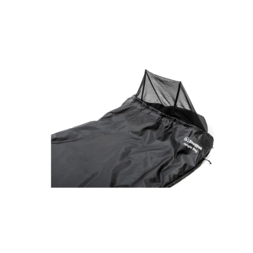 Snugpak - Summer Hiking Sleeping Bag Jungle Bag - Left-Handed - Mosquito Net - Black - 101090001