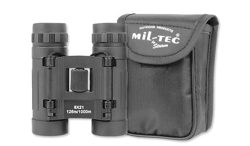 Mil-Tec - Lornetka Mini 8x21 - Schwarz - 15701002