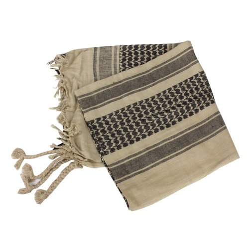 Mil-Tec - Kopftuch Shemagh Arafat - 100% Baumwolle - Khaki-Schwarz - 12611000