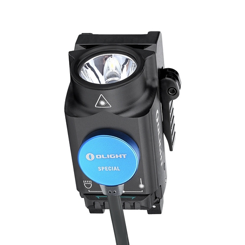 Olight - Latarka taktyczna na broń z celownikiem laserowym BALDR Mini - 600 lumenów - Czarna