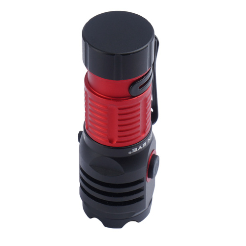 Falcon Eye - Latarka ręczna Omega 2K - Strobe - 2000 lm - Czarna/Czerwona - FHH0142