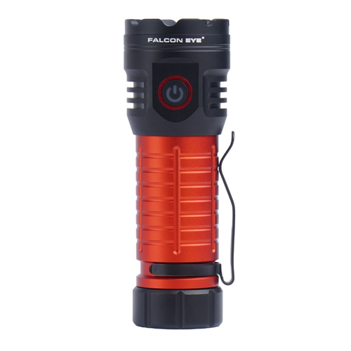 Falcon Eye - Latarka ręczna Omega 3K - Strobe - 3000 lm - Czarna/Czerwona - FHH0143
