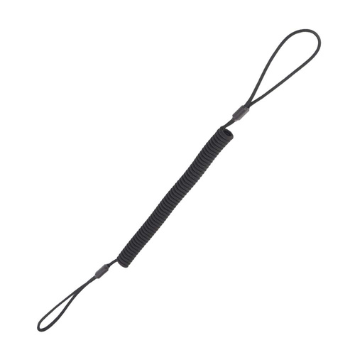 EDCX - Elastisches Schlüsselband mit Paracord-Schlaufen - Schwarz - 2281