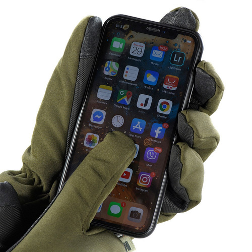 M-Tac - Rękawice taktyczne Soft Shell Thinsulate - Oliwkowy - 90308001