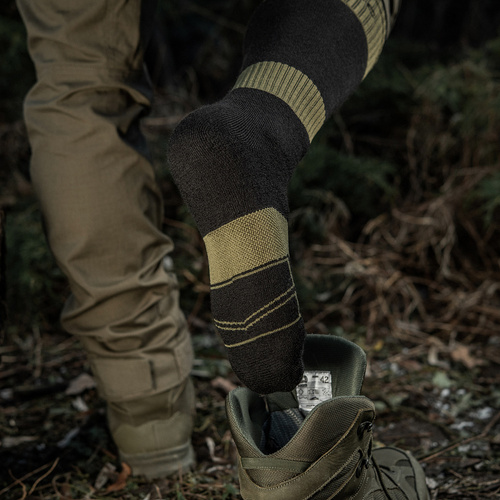 M-Tac - Ranger Trekking Winter Socks - Black/Olive - 30908121