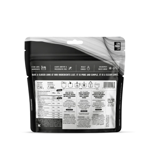 LyoFood - Schab w zielonym pieprzu z ziemniakami - 500 g