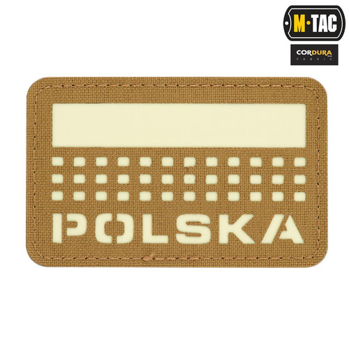 M-Tac - Flag patch Poland 50х80 - Laser Cut - Coyote / Fluo - 51007205