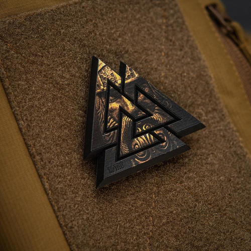 M-Tac - Naszywka 3D PVC Valknut - Czarny / Coyote - 51161205
