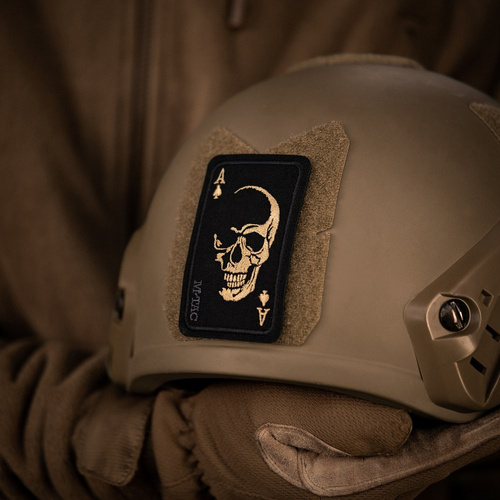 M-Tac - Moralaufnäher Patch Face of War - Cordura - Schwarz/Orange - 51389035