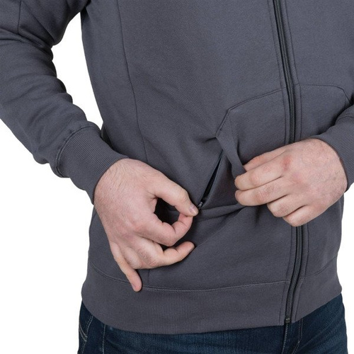 Helikon - Urban Tactical Hoodie Lite - FullZip - Gray - BL-ULF-CB-19