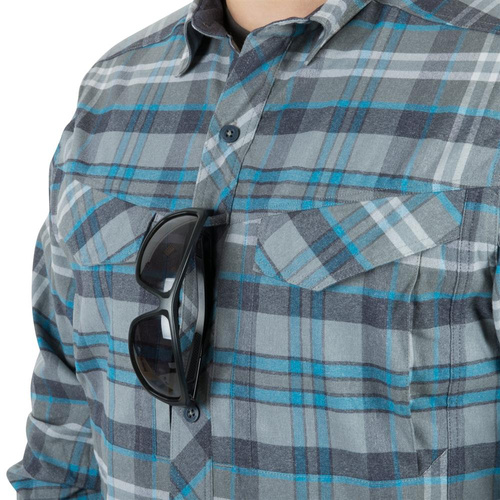 Helikon - Defender Mk2 Pilgerhemd - Blau kariert - KO-DPG-SR-P6501
