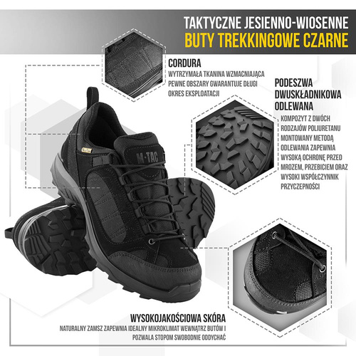 M-Tac - Trekking-Stiefel - Cordura - Schwarz - 1JJ115/5TPLV