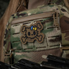 M-Tac - Kitty Outline Patch - Embroidery - Yellow and Blue Bow - Coyote - 51386205