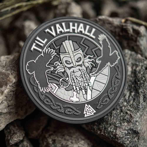 M-Tac - Naszywka Til Valhall - PVC - Szary/Czarny - 51142112