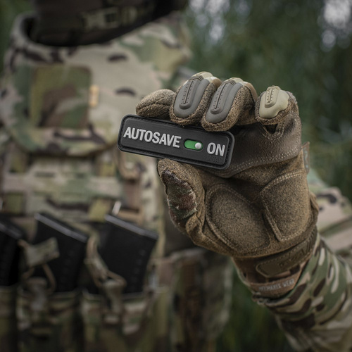 M-Tac - Morale Patch Autosave PVC - 3D - Black - 51116702