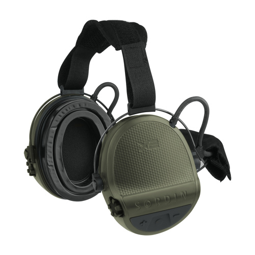 Sordin - Active Hearing Protectors Supreme X2 - Neckband - Gel Pads - Green - 301006-20G