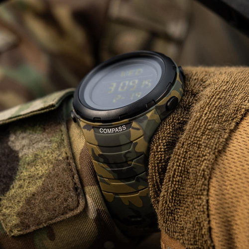 M-Tac - Zegarek taktyczny 2166 - LED - 5 ATM - Camo - 50008030