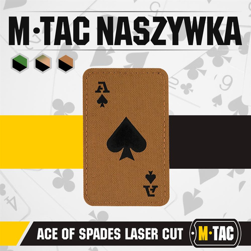 M-Tac - Militär-Patch - Ace of Spades - Coyote / Schwarz - 51109502