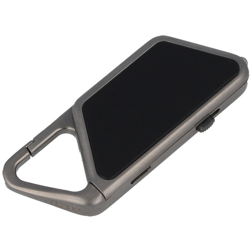 ASP - Akumulatorowa latarka / brelok Sapphire USB LED Aluminium - Czarny - 53600