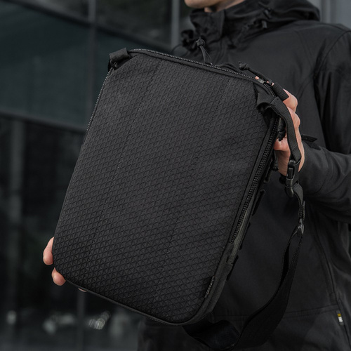 M-Tac - Torba kieszeń pionowa Laser Cut Hex - Czarna - 10241002