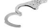 Alcyon - Stahl-Handschellen - Scharnier - Doppelschloss - Silber - 5005