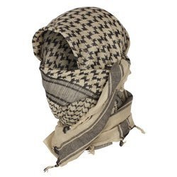 Mil-Tec - Kopftuch Shemagh Arafat - 100% Baumwolle - Khaki-Schwarz - 12611000