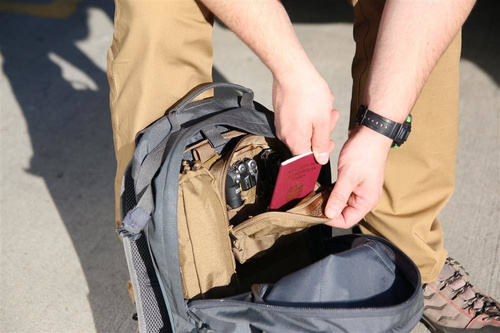 Helikon - Klettverschluss-Paneel Einsatz MOLLE Adapter 2 - Cordura - Shadow Grey - IN-MA2-CD-35