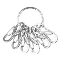 Nite Ize - S-Biner KeyRing Steel - Stalowy - KRGS-11-R3