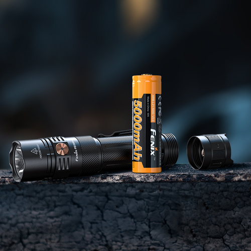 Fenix - Tactical LED Flashlight PD36R ACE with 5000 mAh Battery - 3000 lm - Black - PD36R ACE