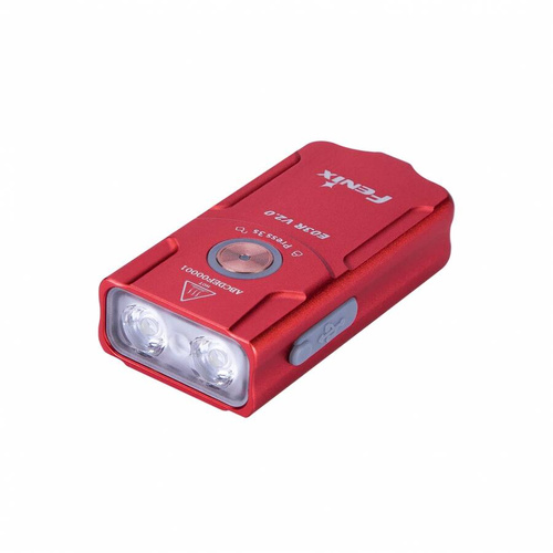 Fenix - Pocket Flashlight LED E03R - EDC - 500 lumens - Red - E03R V2.0 rose red