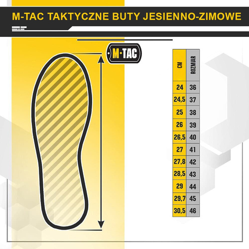 M-Tac - Taktische Herbst-Winter-Stiefel - Coyote - 1JJ143/8TPLV