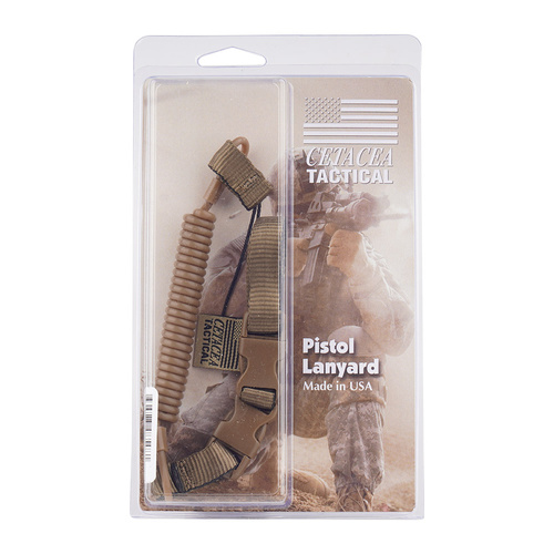 Cetacea Tactical - Plain Clothes Mini-Coil Lanyard - Coyote Brown