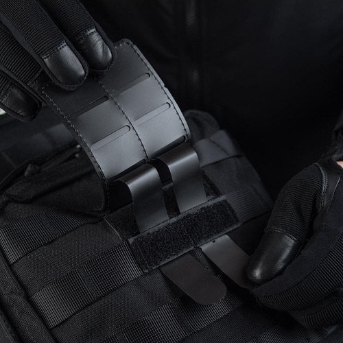 M-Tac - Panel na naszywki na MOLLE - 80 x 135 mm - Czarny - 10122002