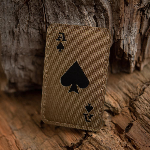 M-Tac - Militär-Patch - Ace of Spades - Coyote / Schwarz - 51109502