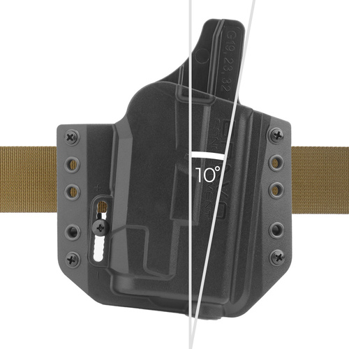 Bravo Concealment - OWB Holster for Glock 19, 23, 32, 45, Shadow Systems MR920 with TLR-7A Flashlight - Right - BC30-1010