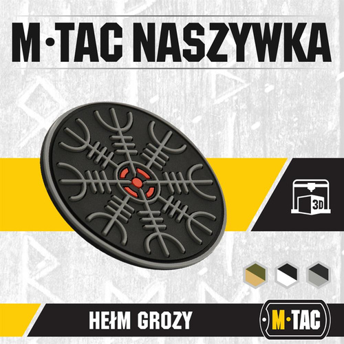 M-Tac - Helm of Terror Patch - 3D PVC - Black/Grey - 51221211