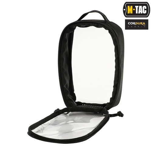 M-Tac - Elite Small Transparent Organizer - 22 x 14 cm - Black - 10147002-S