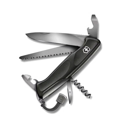 Victorinox - Multifunctional Pocket Knife Ranger 55 - 10 functions - Onyx Black - 0.9563.C31P
