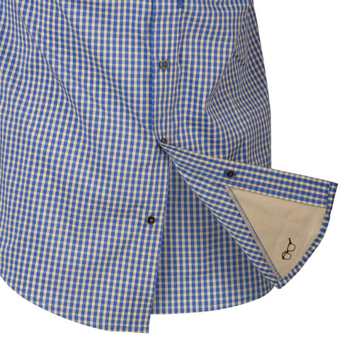 Helikon - Covert Concealed Carry Short Sleeve Shirt - KO-CCS-CB-C4 	Royal Blue Checkered -  
